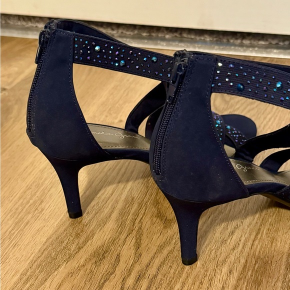 Blue Rhinestone Heels - Picture 10 of 10